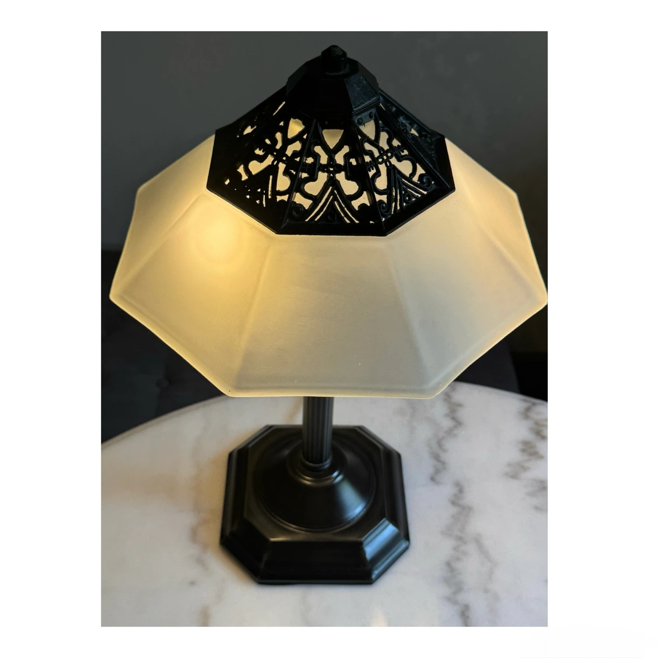 Slag glass lamp - photo 2