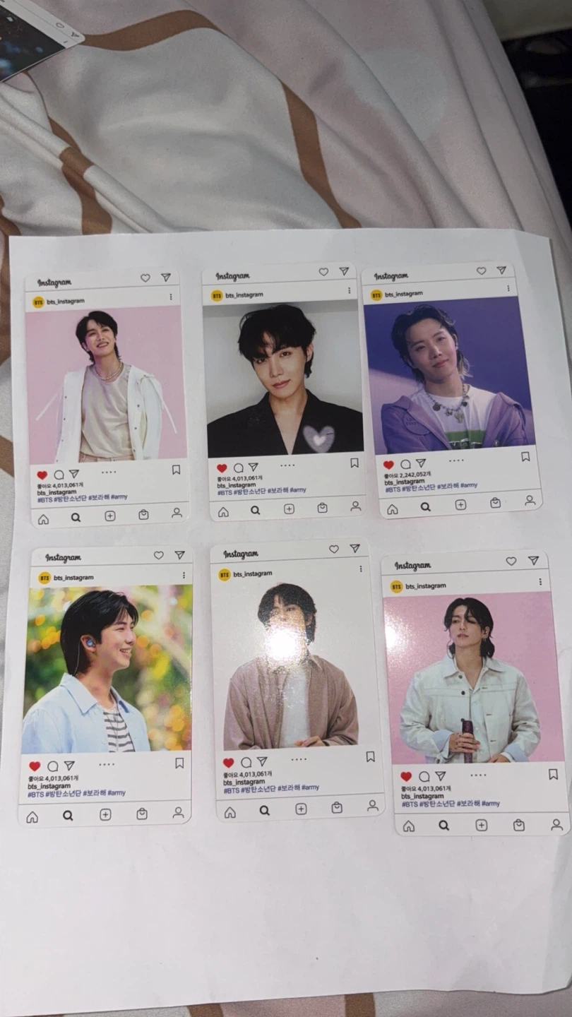 BTS Kpop Instagram Cards - photo 2