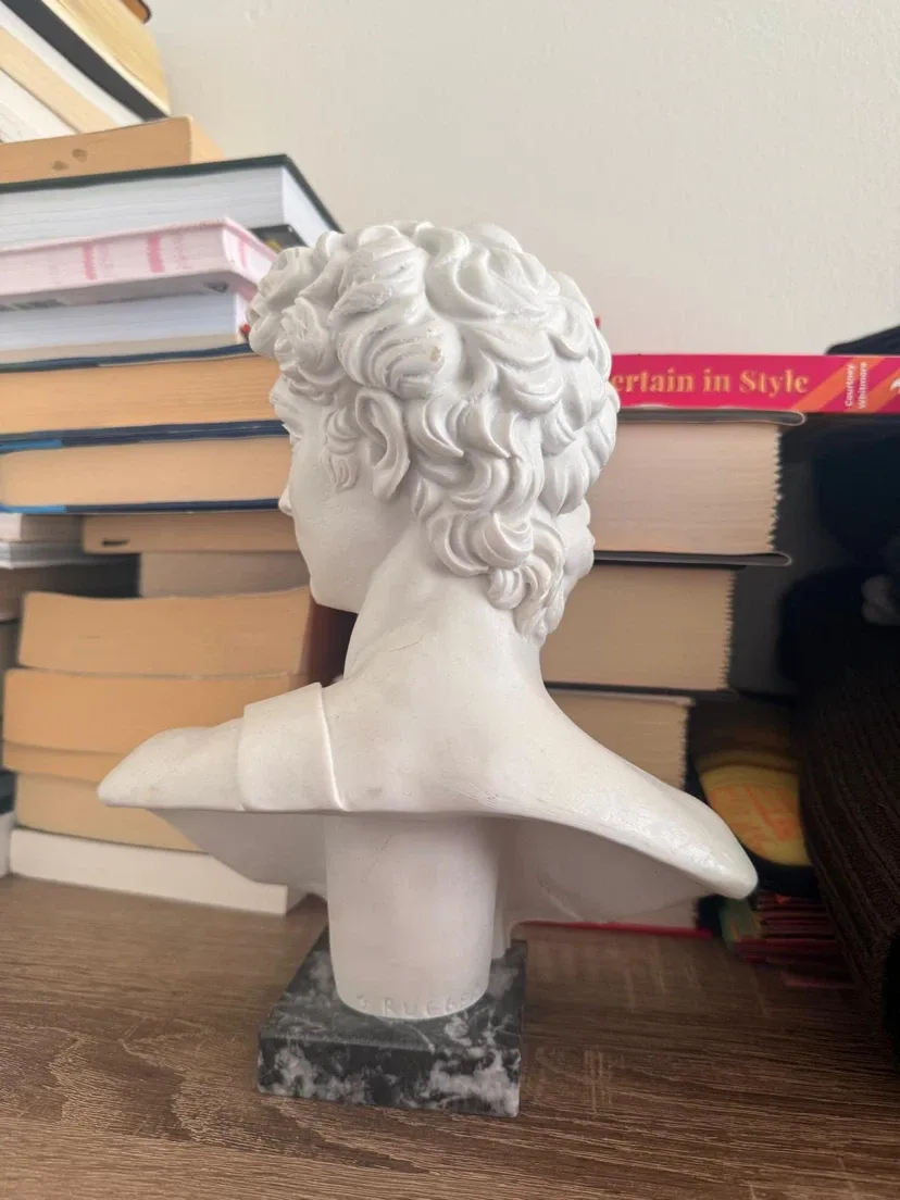 Bust of David Sculpture by Sculptor G. Ruggeri - photo 3