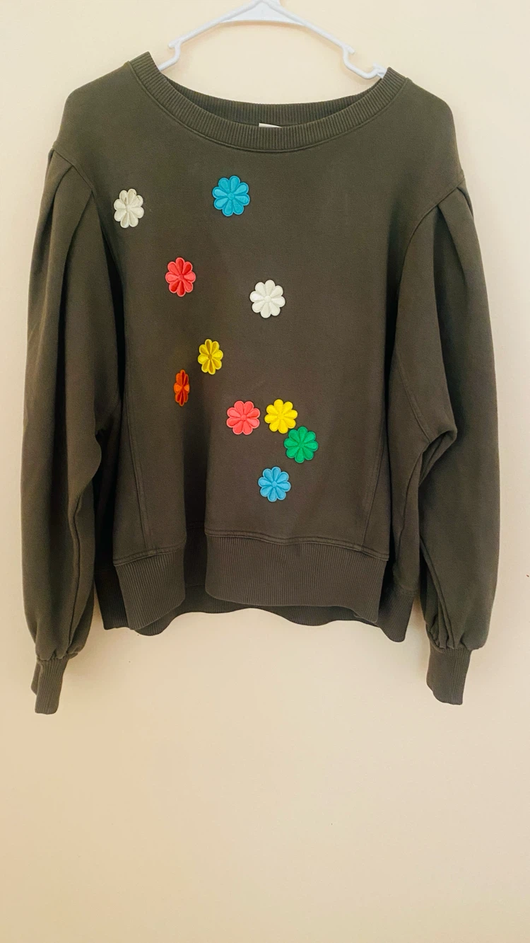 A new day olive green xxl random daisy top - photo 2