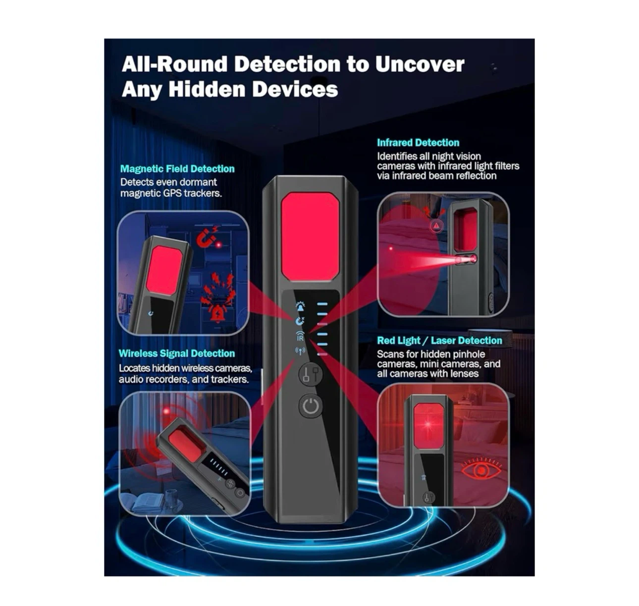 Brand new Camera Detectors, 7-in-1 Anti - photo 4