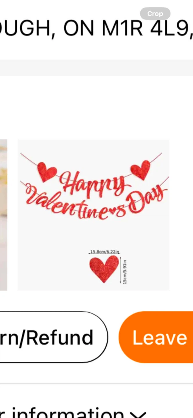 Happy Valentine's Day Glitter Banner