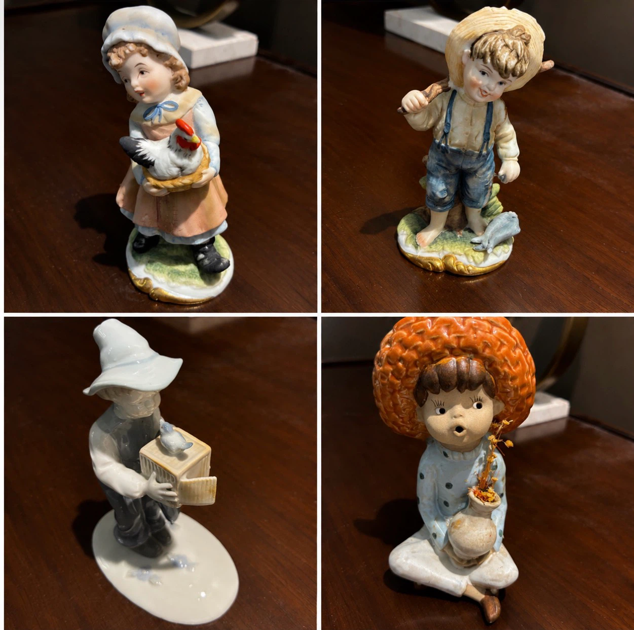 Collection of 4 Ceramic Figurines