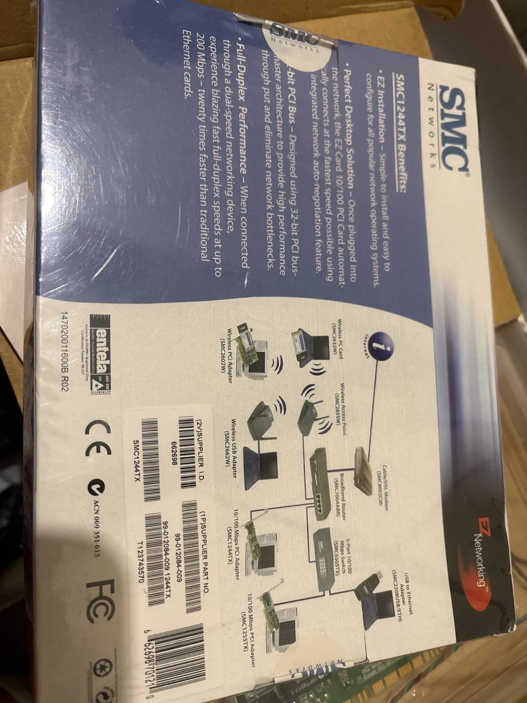 SMC EZ Card 10/100 Mbps Fast Ethernet PCI Card - photo 2