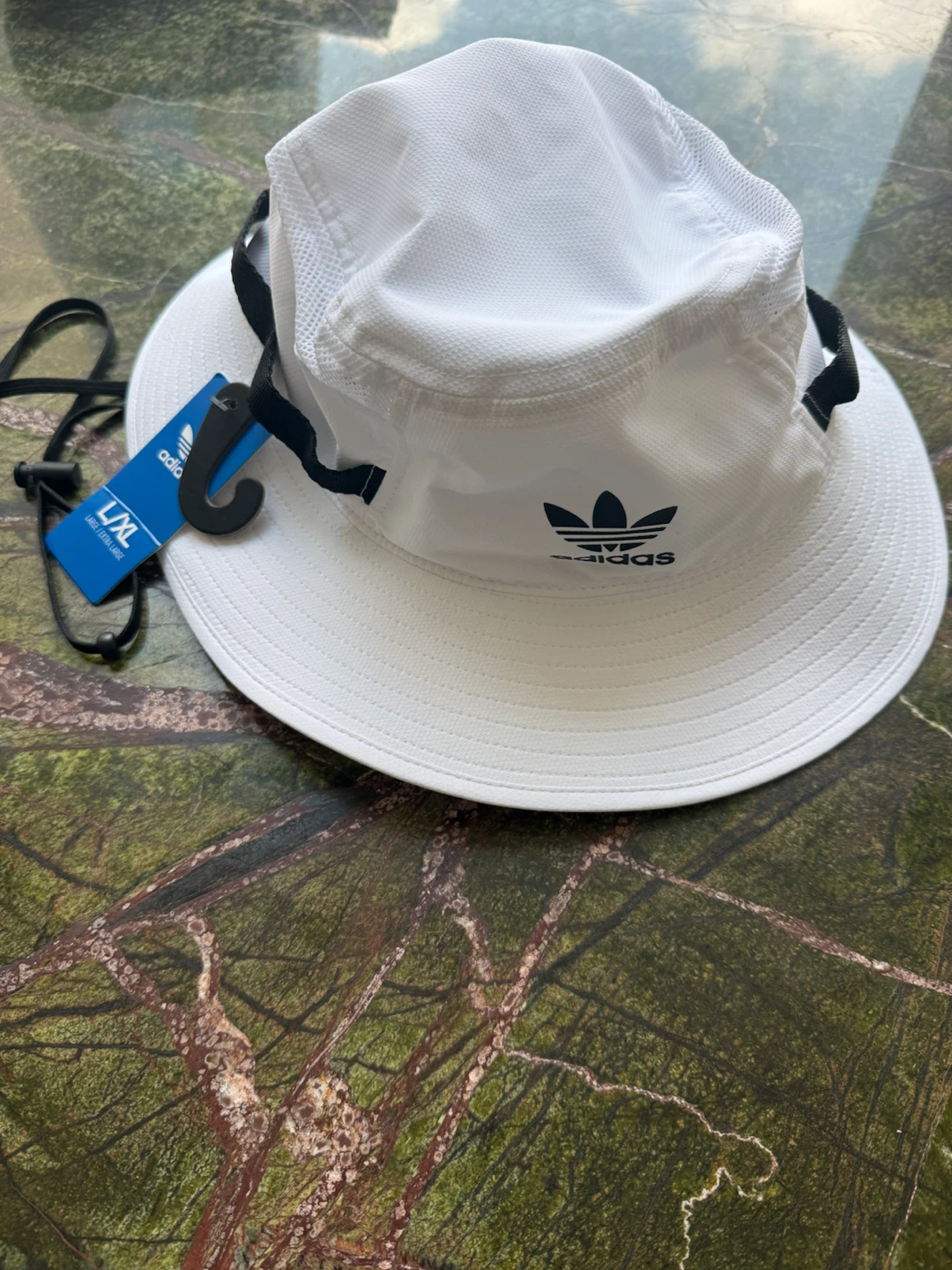 Adidas White Boonie Hat L/XL