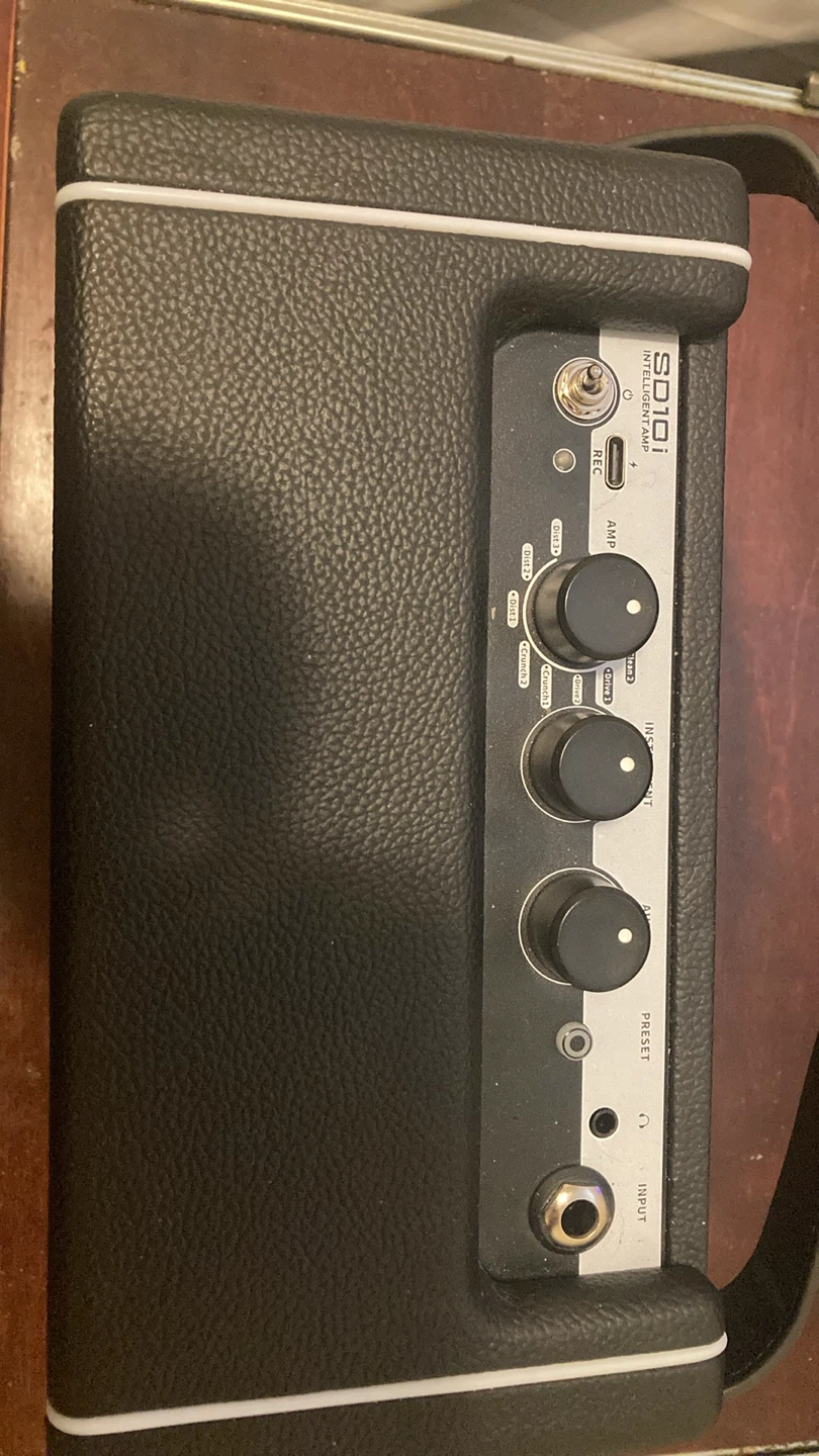 Mooer SD10i modelling amp and electric guitar - photo 2
