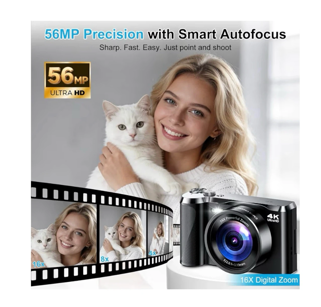 Brand new 56MP 4K Digital Camera for Photography - photo 4