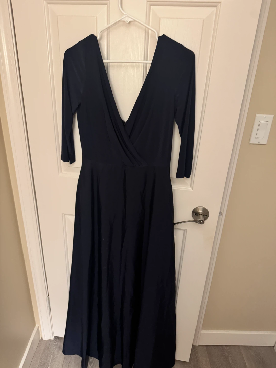 Alfred Sung Midnight Blue Maxi Dress Size 8 - photo 2