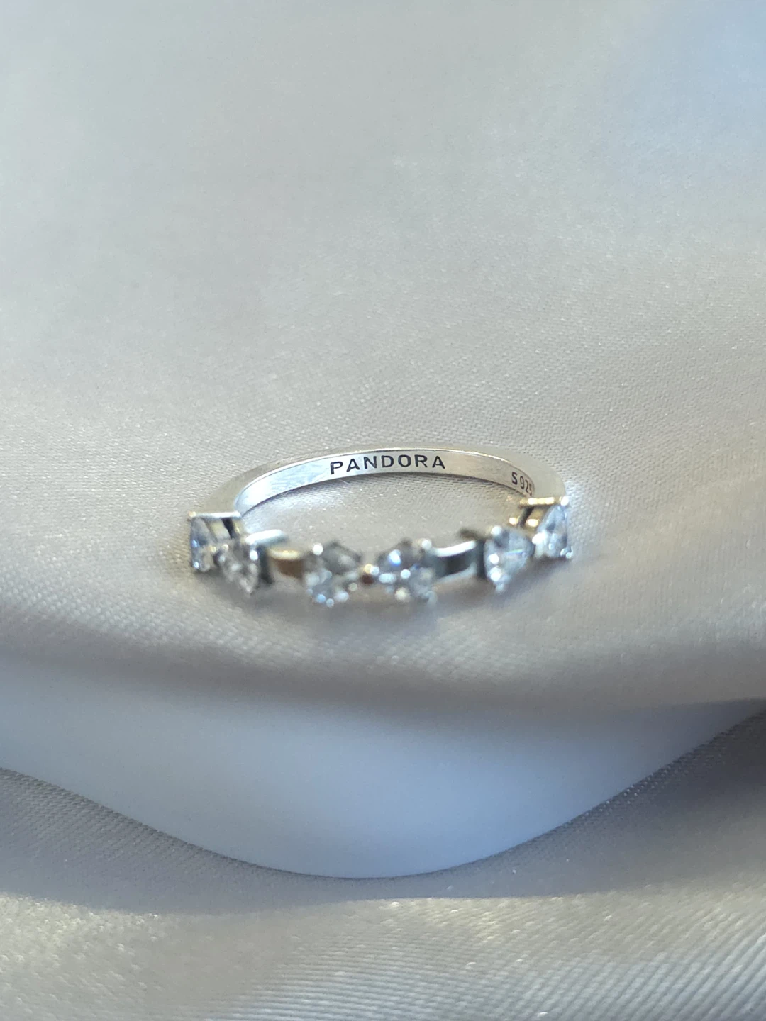 Pandora Sterling Silver Heart & Bow Ring - photo 2