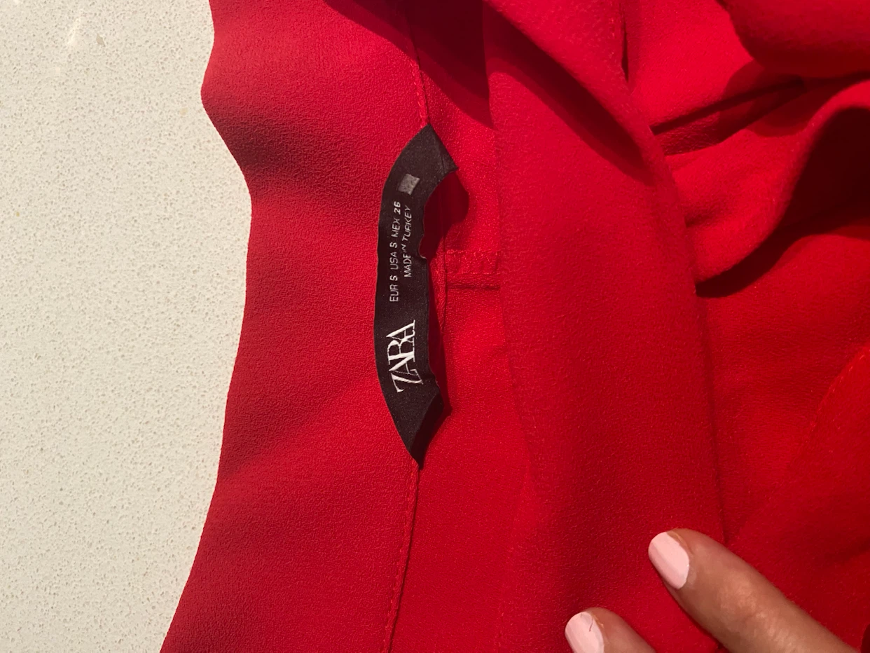 Zara Red Shorts