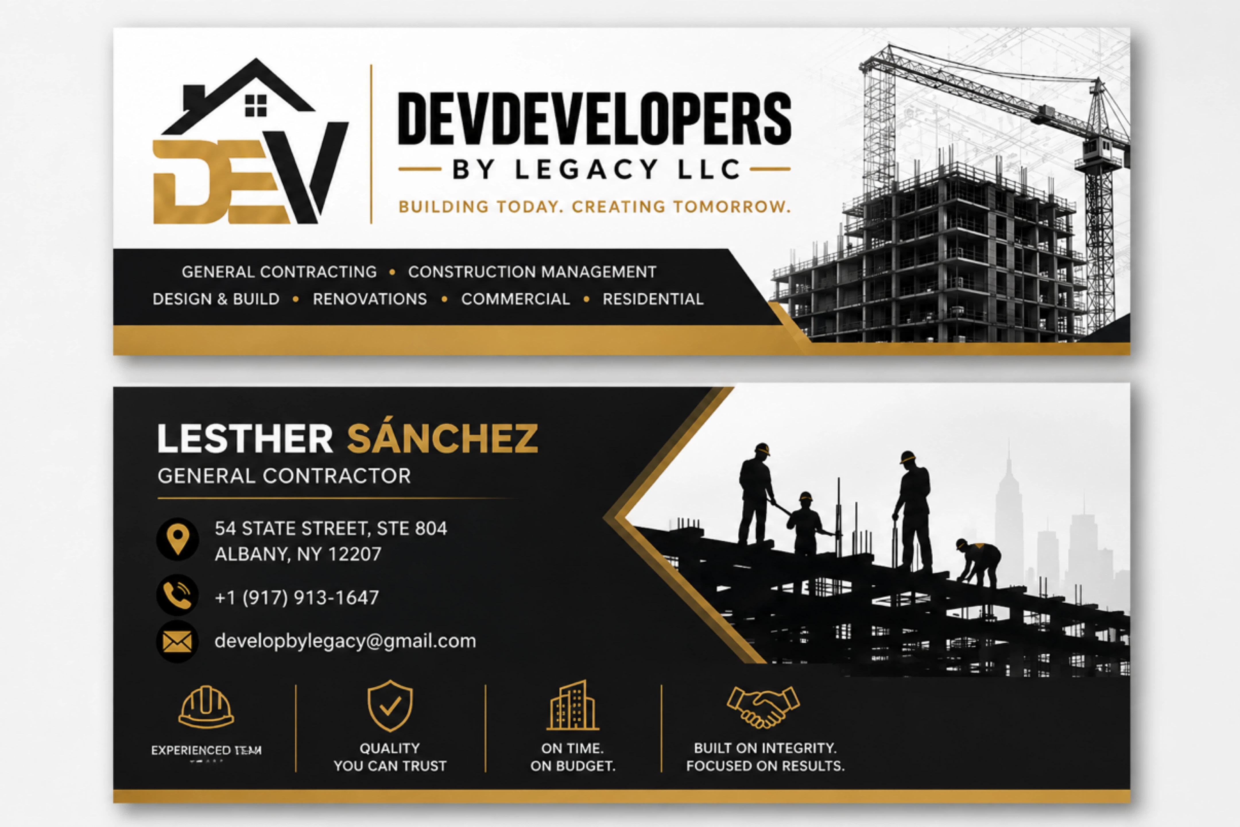 DEVDevelopers by Legacy LLC Business Card