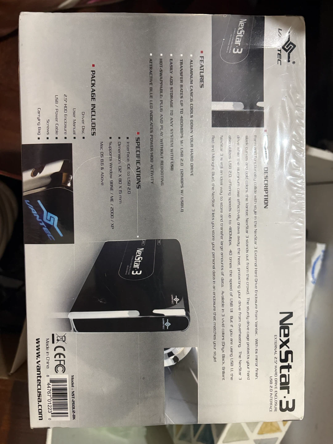 Vantec NexStar 3 External 2.5" Hard Drive Enclosure - photo 2