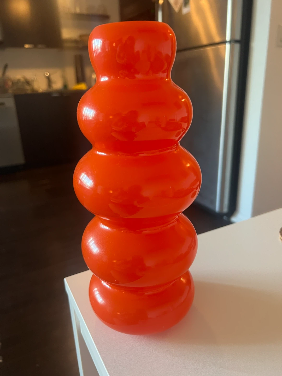 Orange Bubble Vase