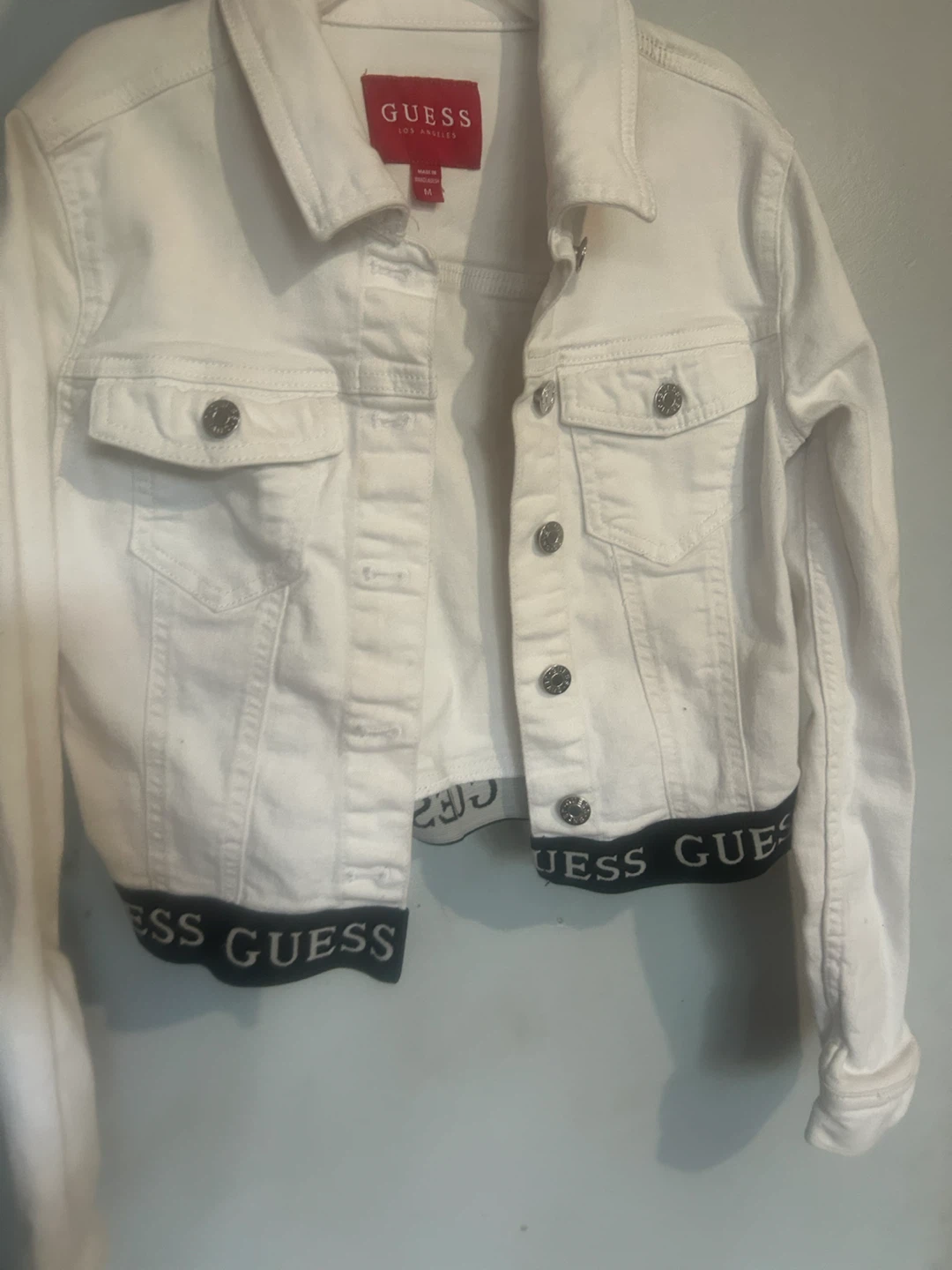 White Guess Denim Jacket