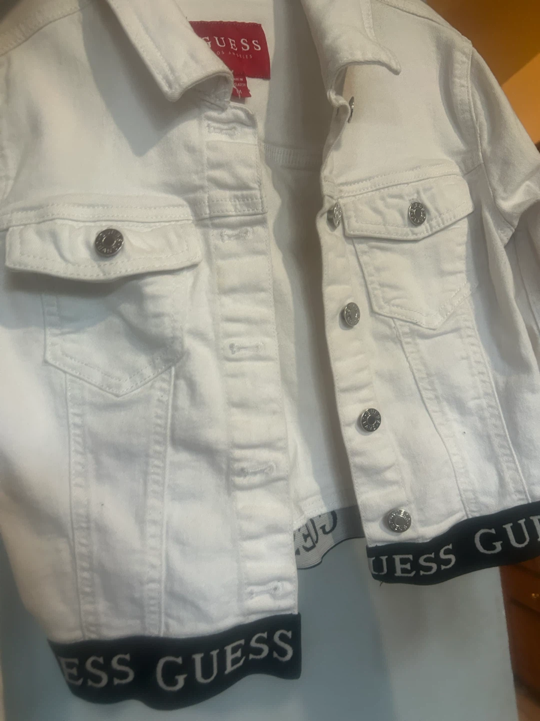 White Guess Denim Jacket - photo 4