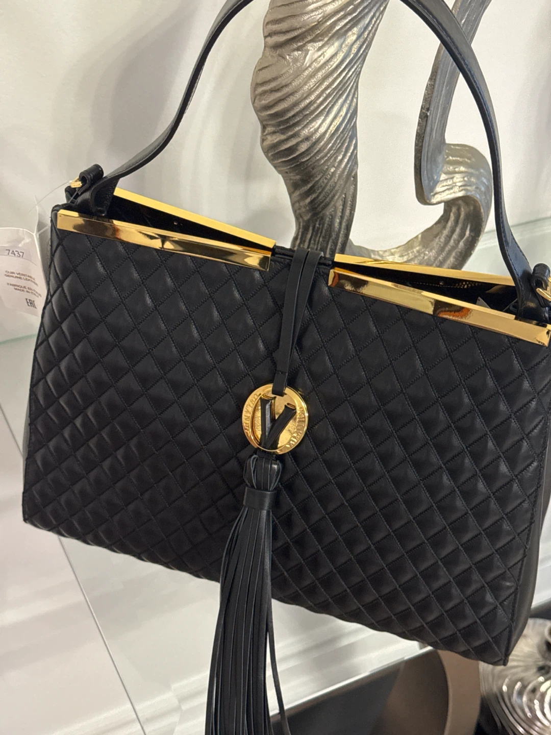 VALENTINO by Mario Valentino Quilted Leather Handbag