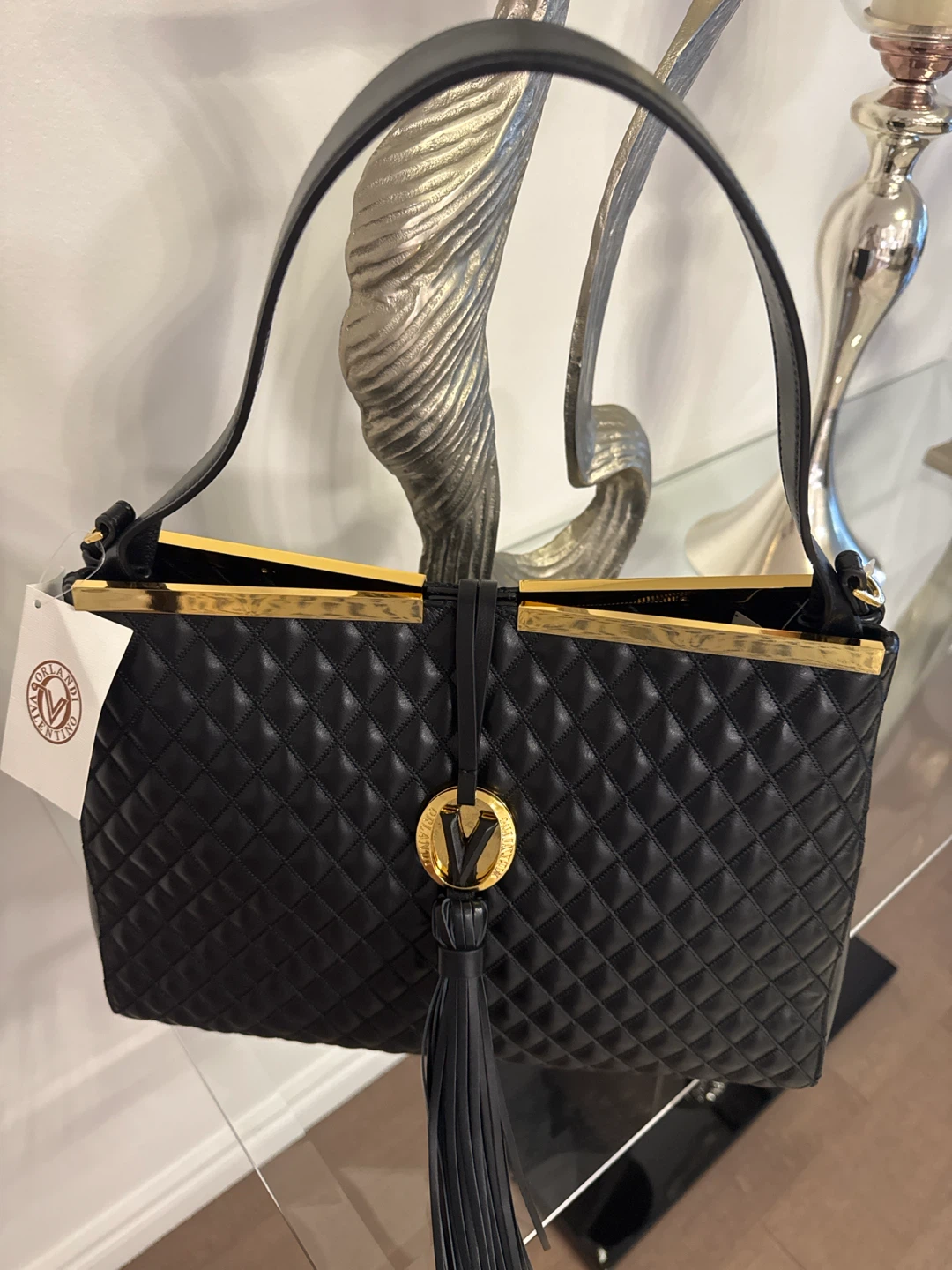 VALENTINO by Mario Valentino Quilted Leather Handbag - photo 2