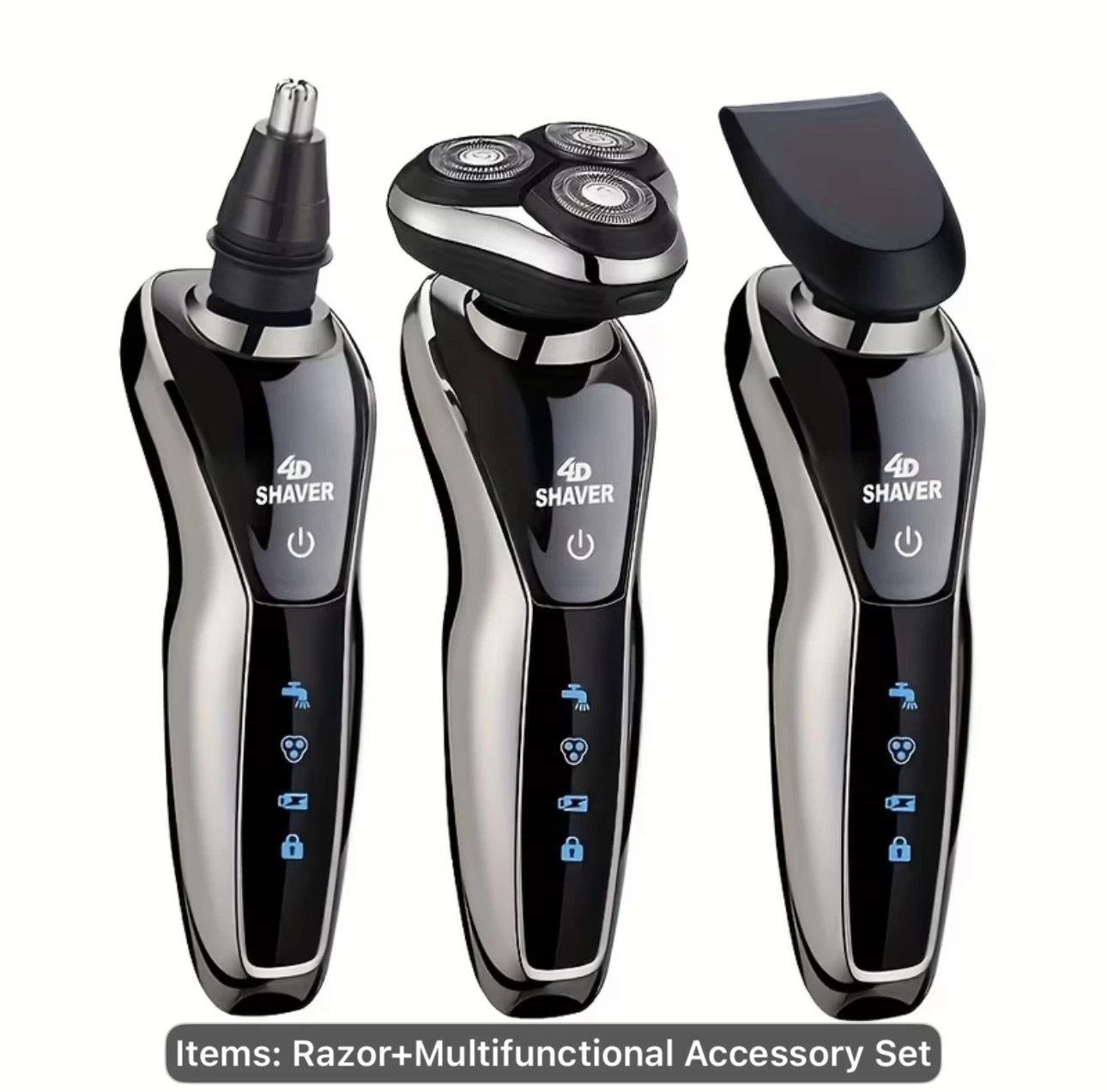 Men'S Rotary Electric Shaver with USB-C Charging - photo 4