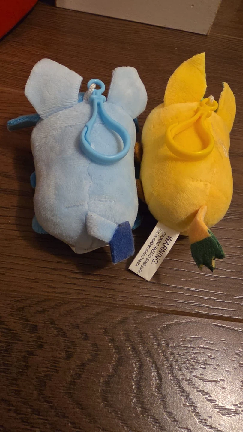 Pokemon Plush Keychains - Yellow & Blue Characters Set - photo 2