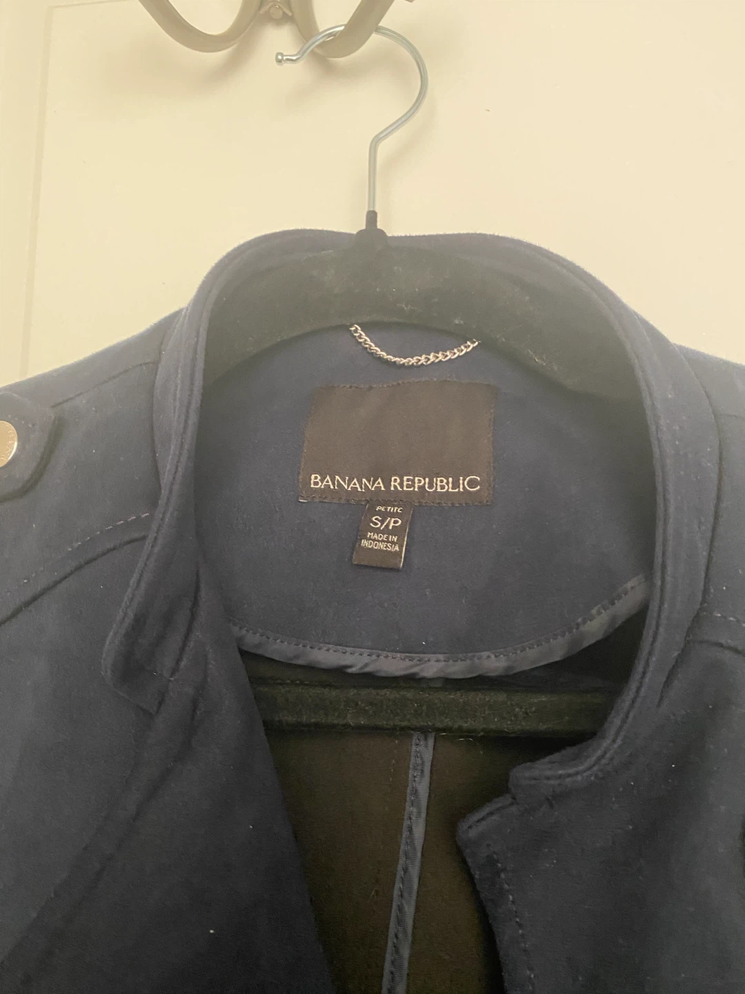 Banana Republic Navy Blue Moto Jacket