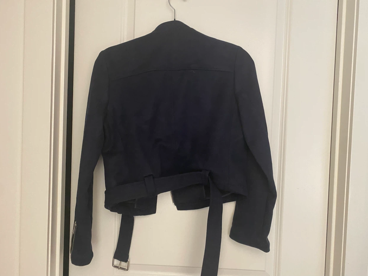 Banana Republic Navy Blue Moto Jacket - photo 2