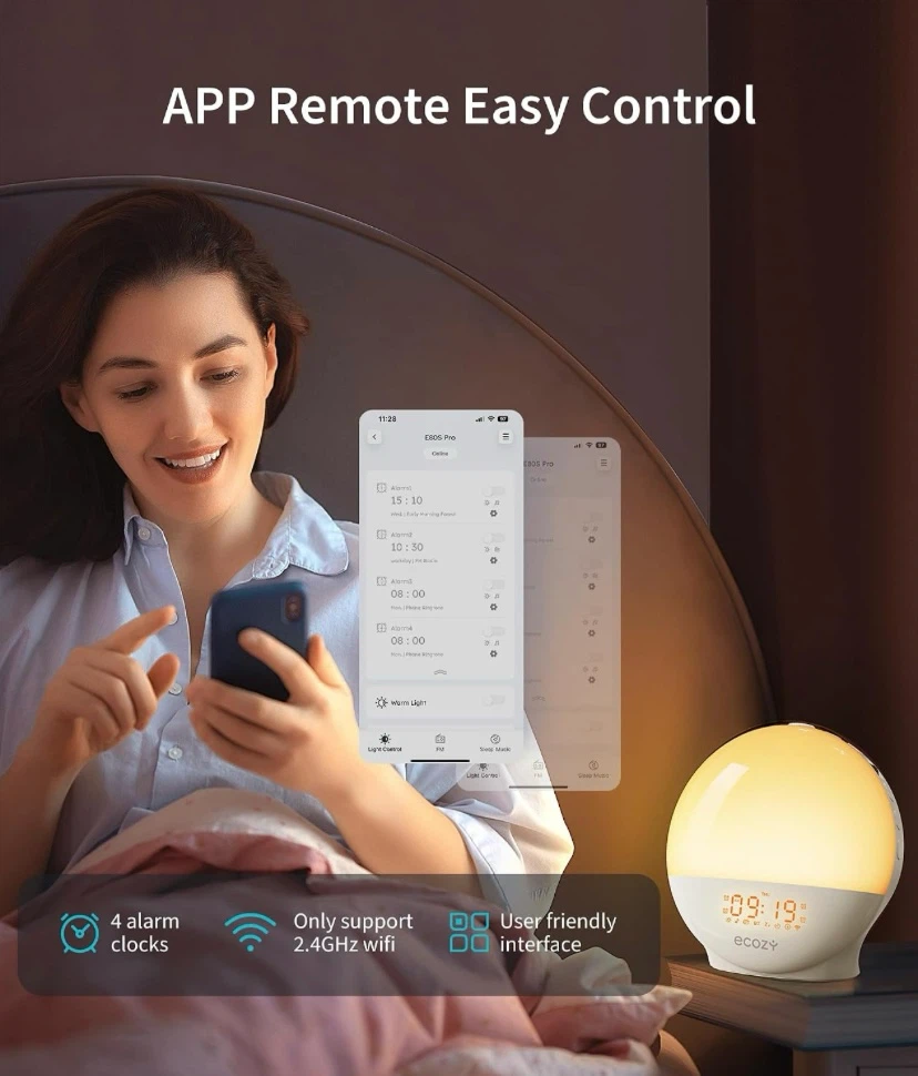 New ecozy Smart Sunrise Alarm Clock - photo 3