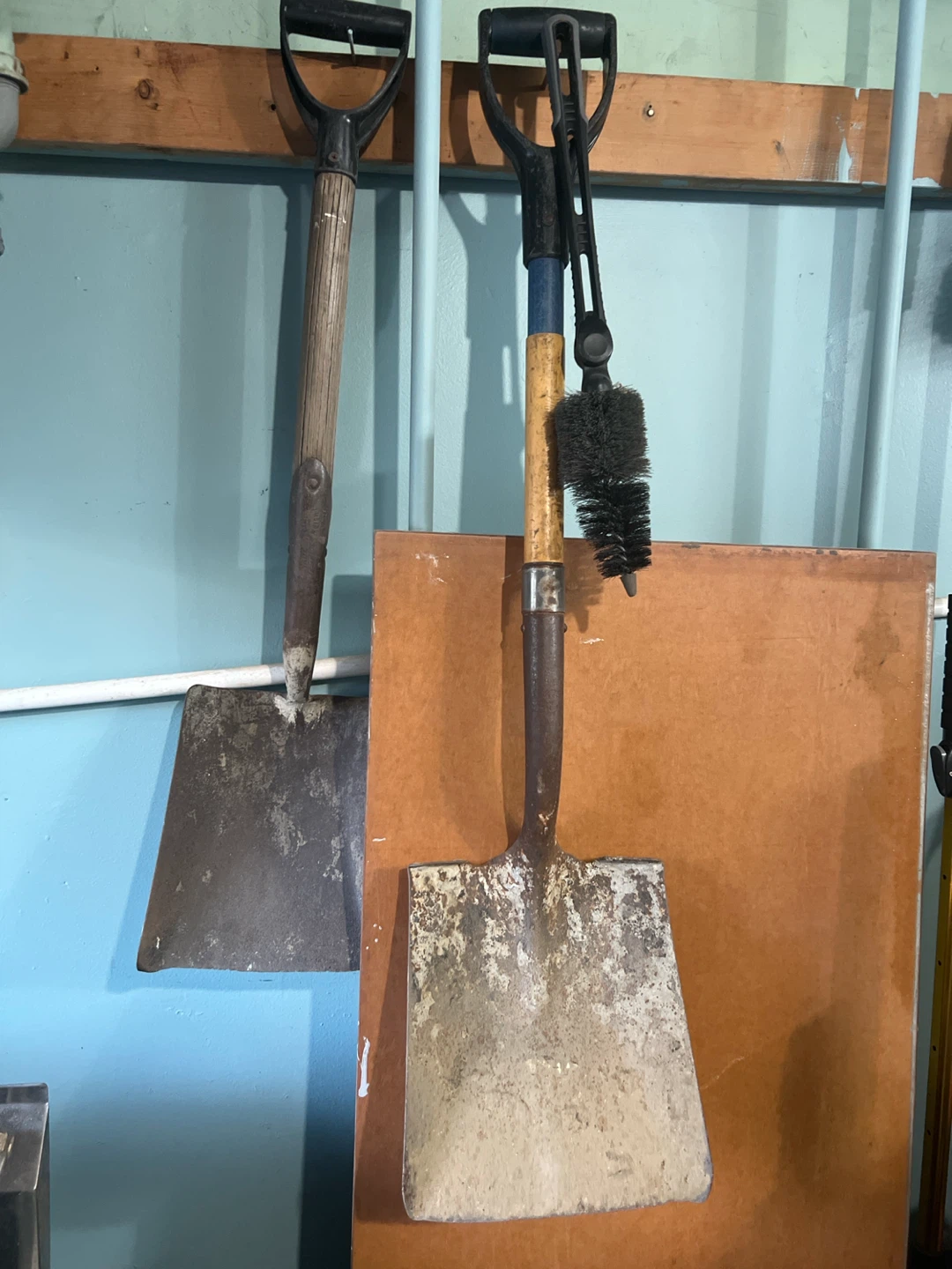 Vintage Shovel with Wooden Handle