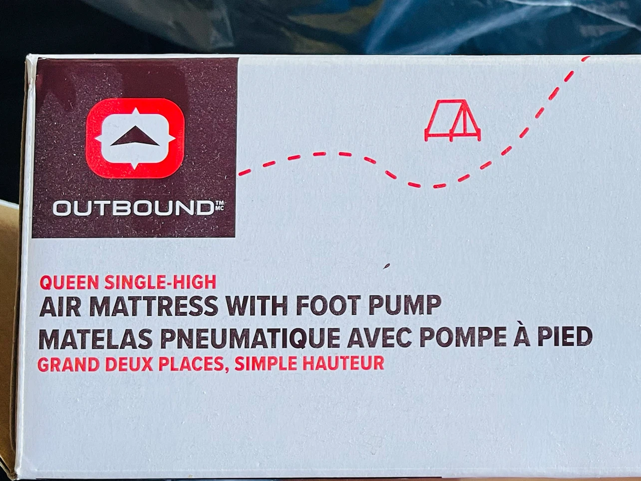 Outbound Queen Single-High Air Mattress with Foot Pump - photo 3