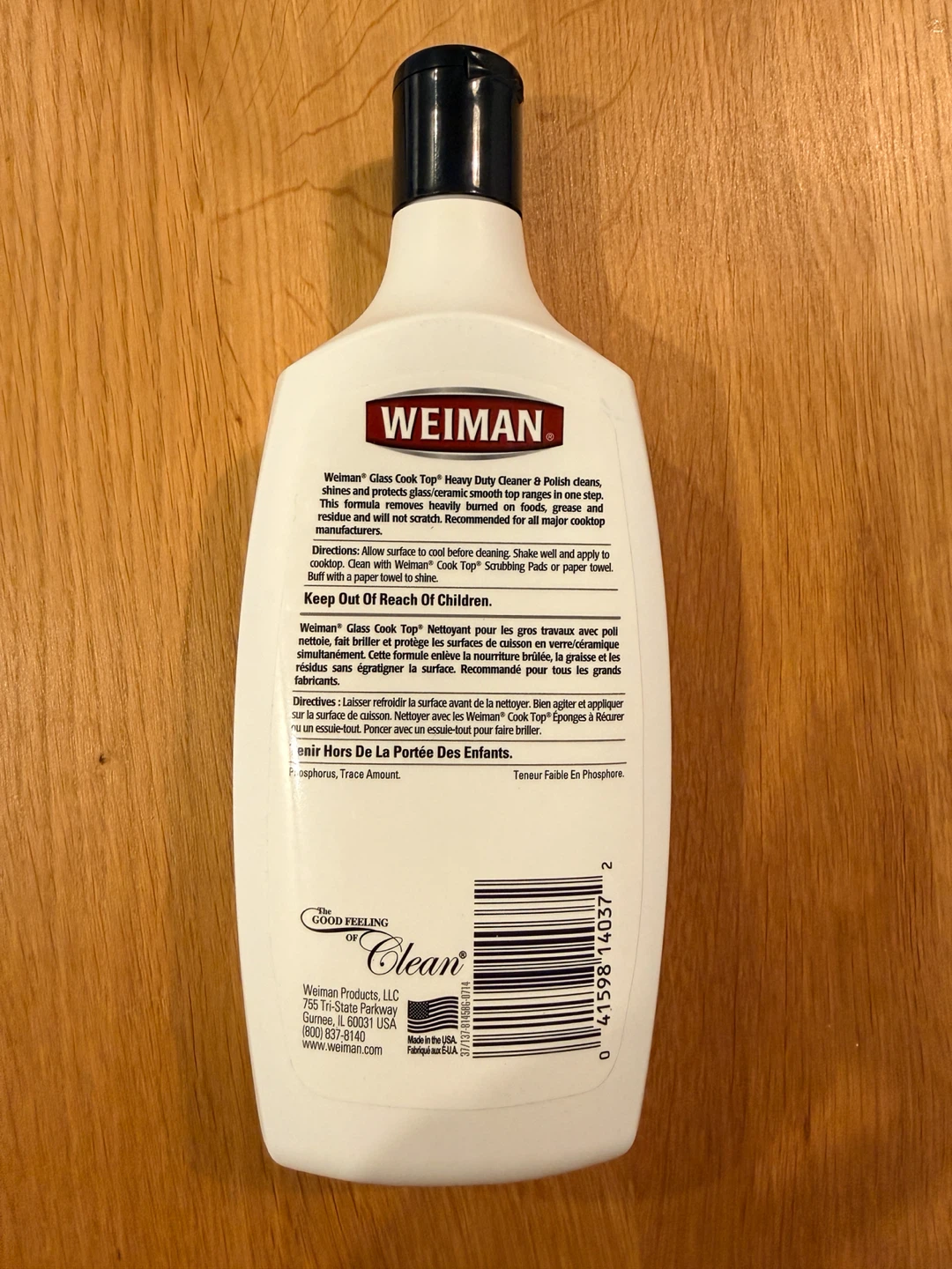 Weiman Glass Cook Top Cleaner 20 oz - photo 2