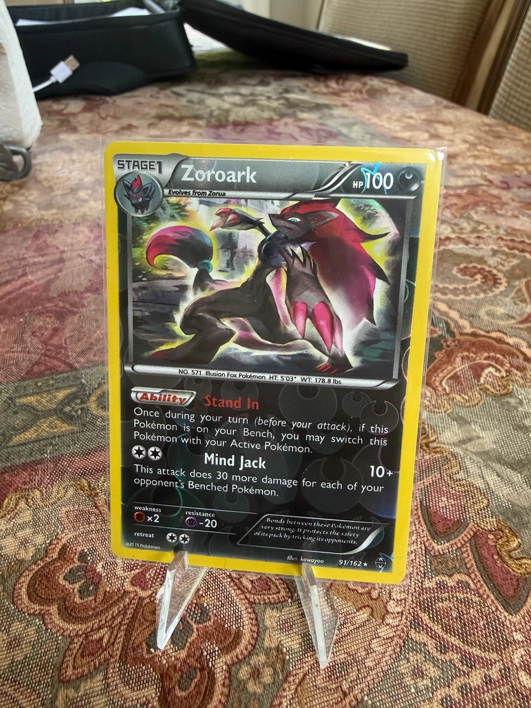 Pokemon Zoroark Holo Rare Card