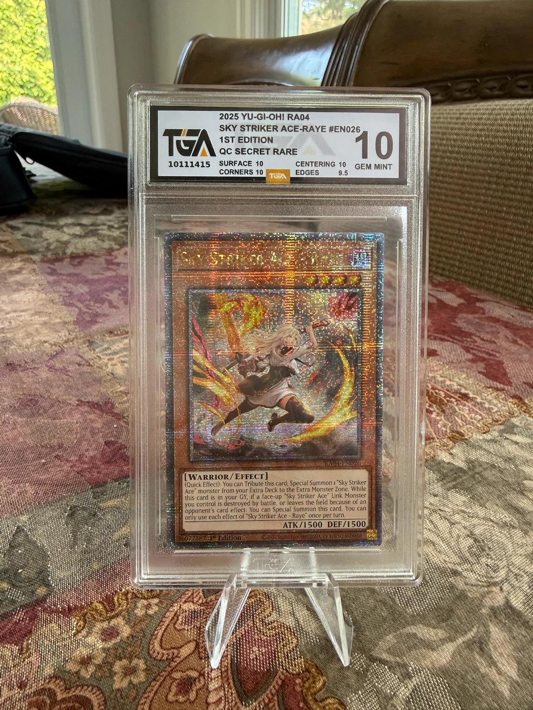 Yu-Gi-Oh! Sky Striker Ace - Raye PSA 10 Card