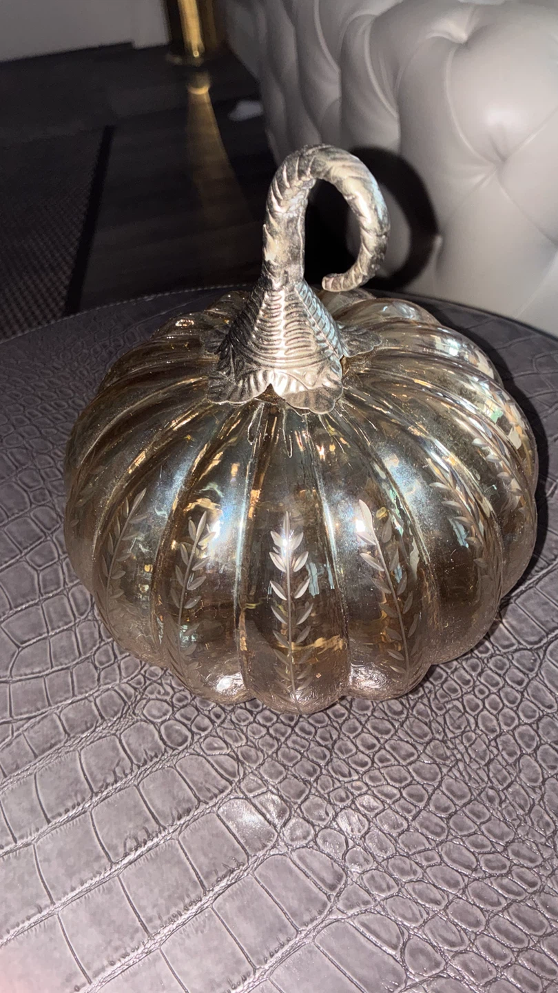 Decorative Glass Pumpkin