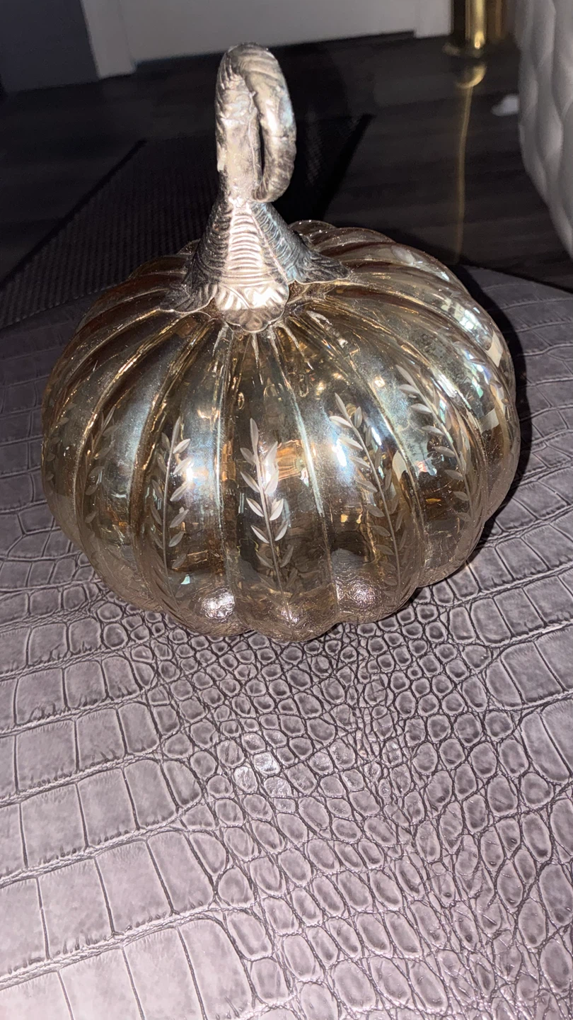 Decorative Glass Pumpkin - photo 2