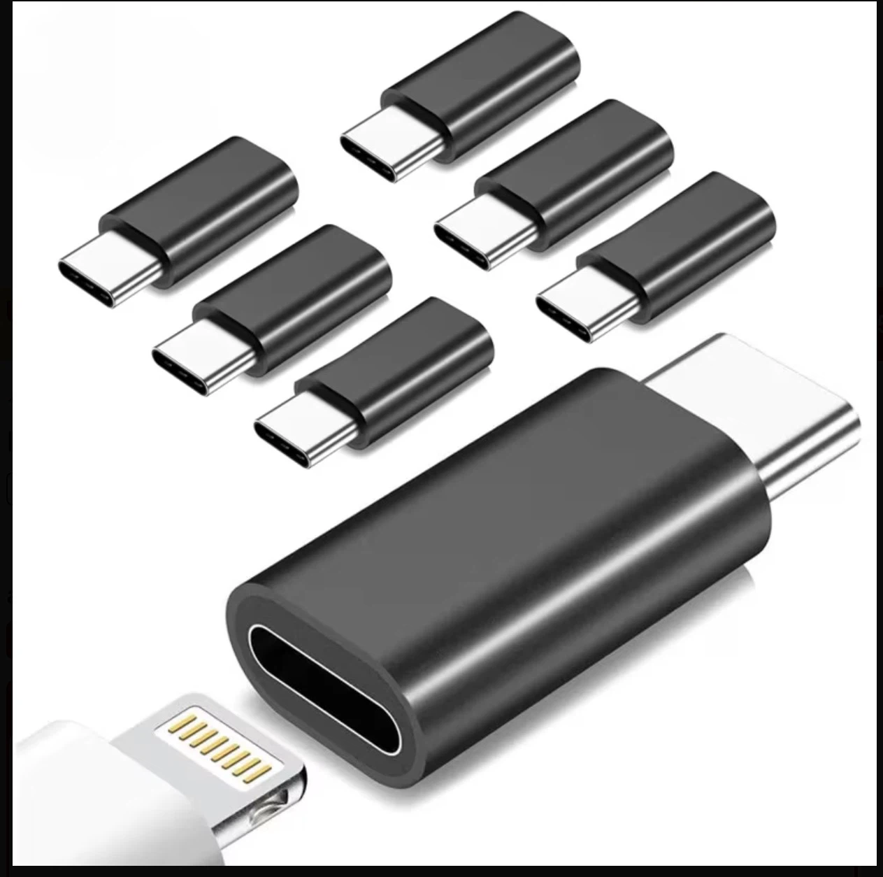 1pc Lightning-Female to USB C Male Charger Adapter - photo 3