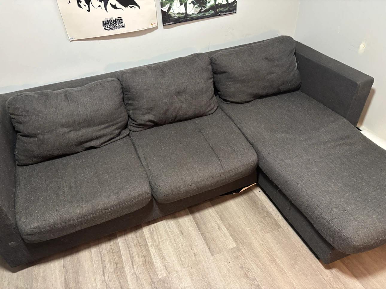 Grey Sectional  Couch - photo 2