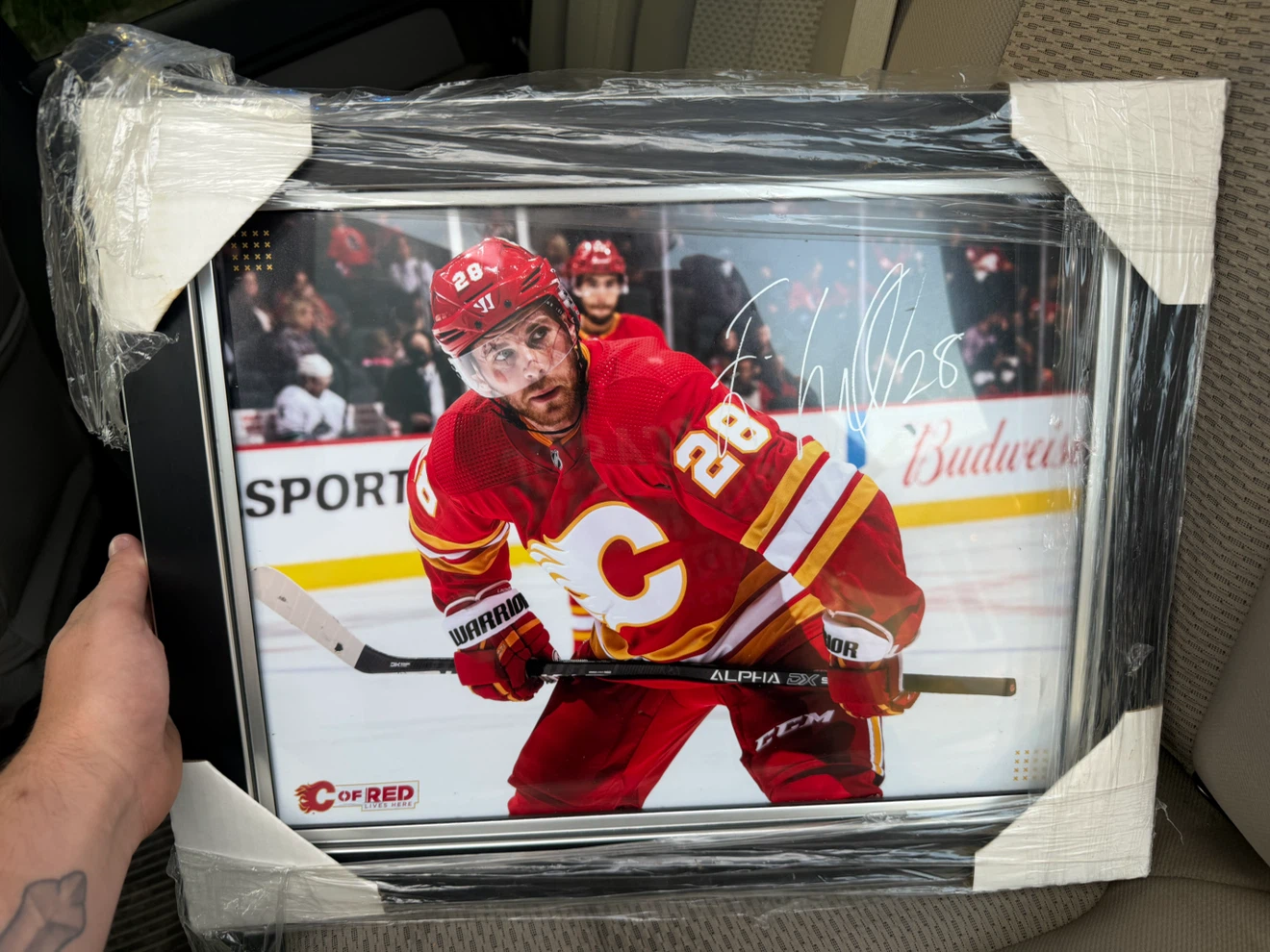 Calgary Flames Player Autographed Framed Photo