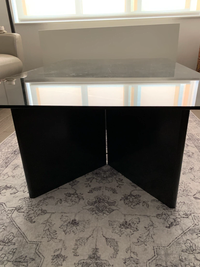 “ Contemporary Glass Top Coffee Table “ ! - photo 3