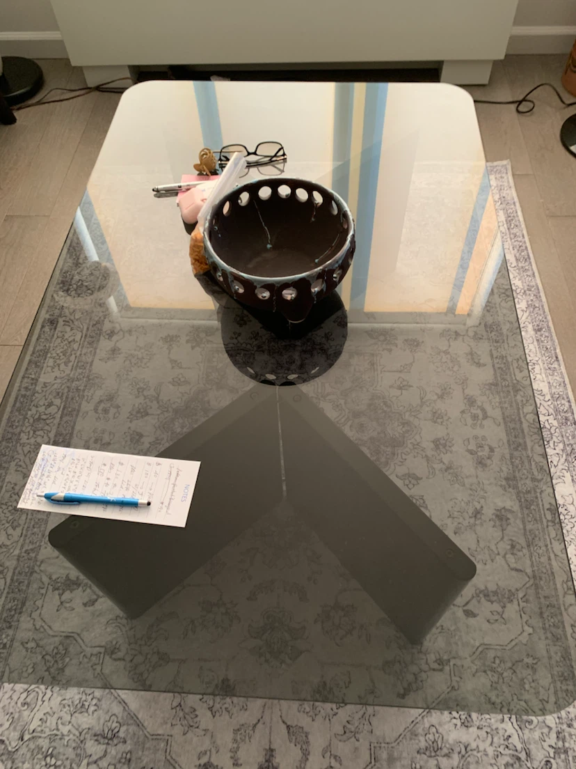 “ Contemporary Glass Top Coffee Table “ ! - photo 4