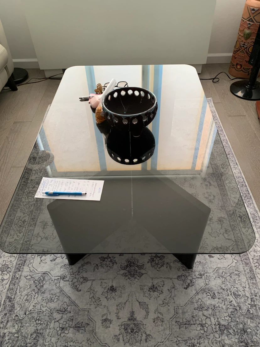 “ Contemporary Glass Top Coffee Table “ ! - photo 5