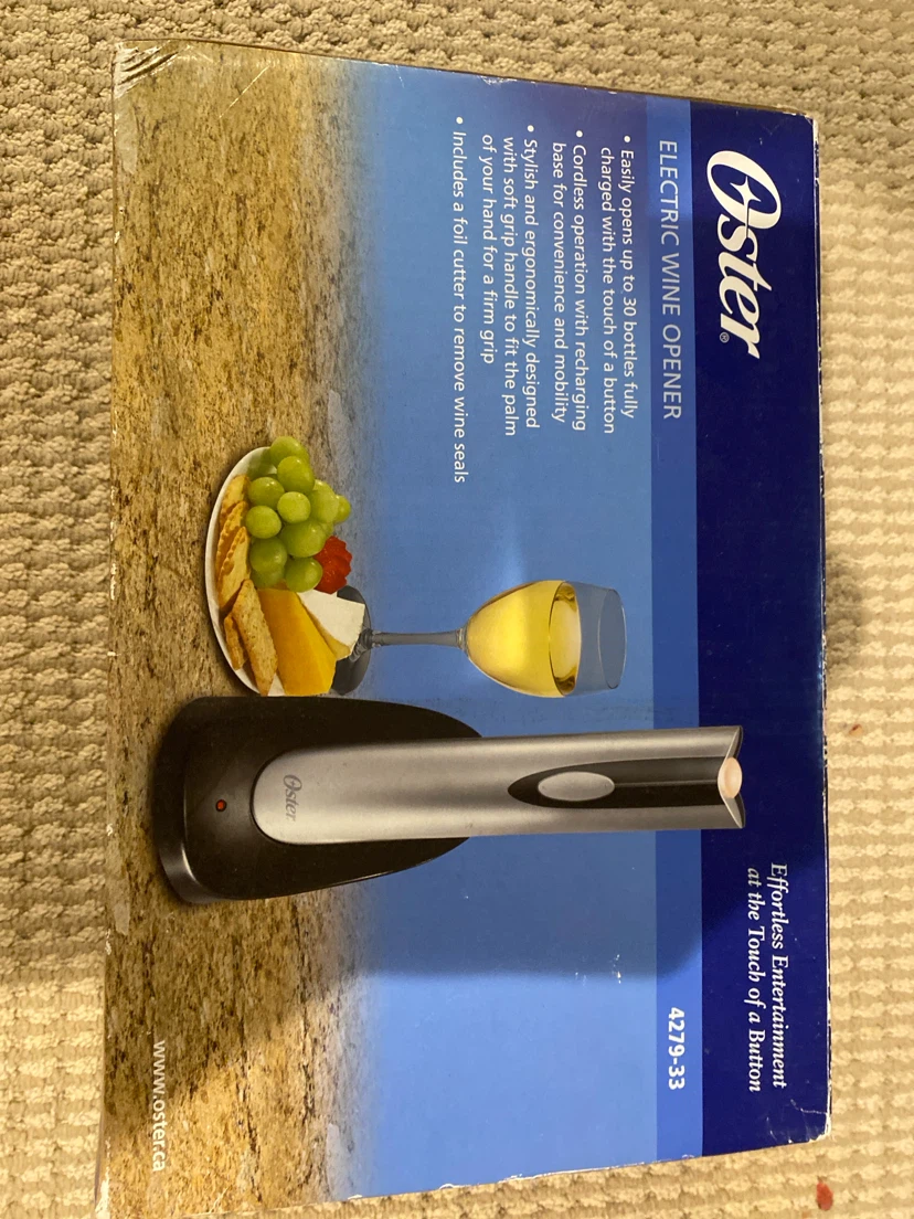 OSTER electric wine opener