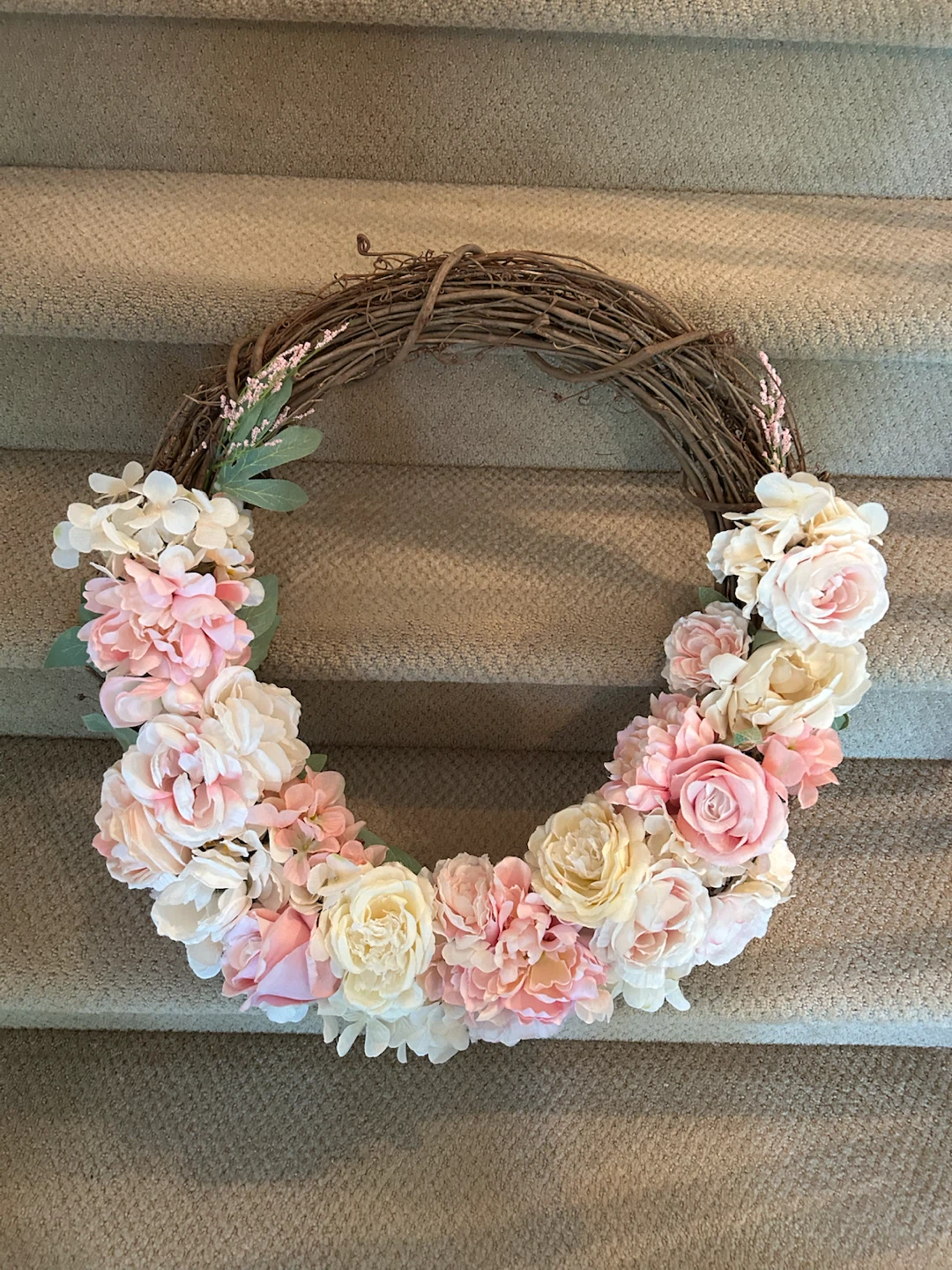 PRETTY 23” HOMEMADE WREATH (READ LISTING)