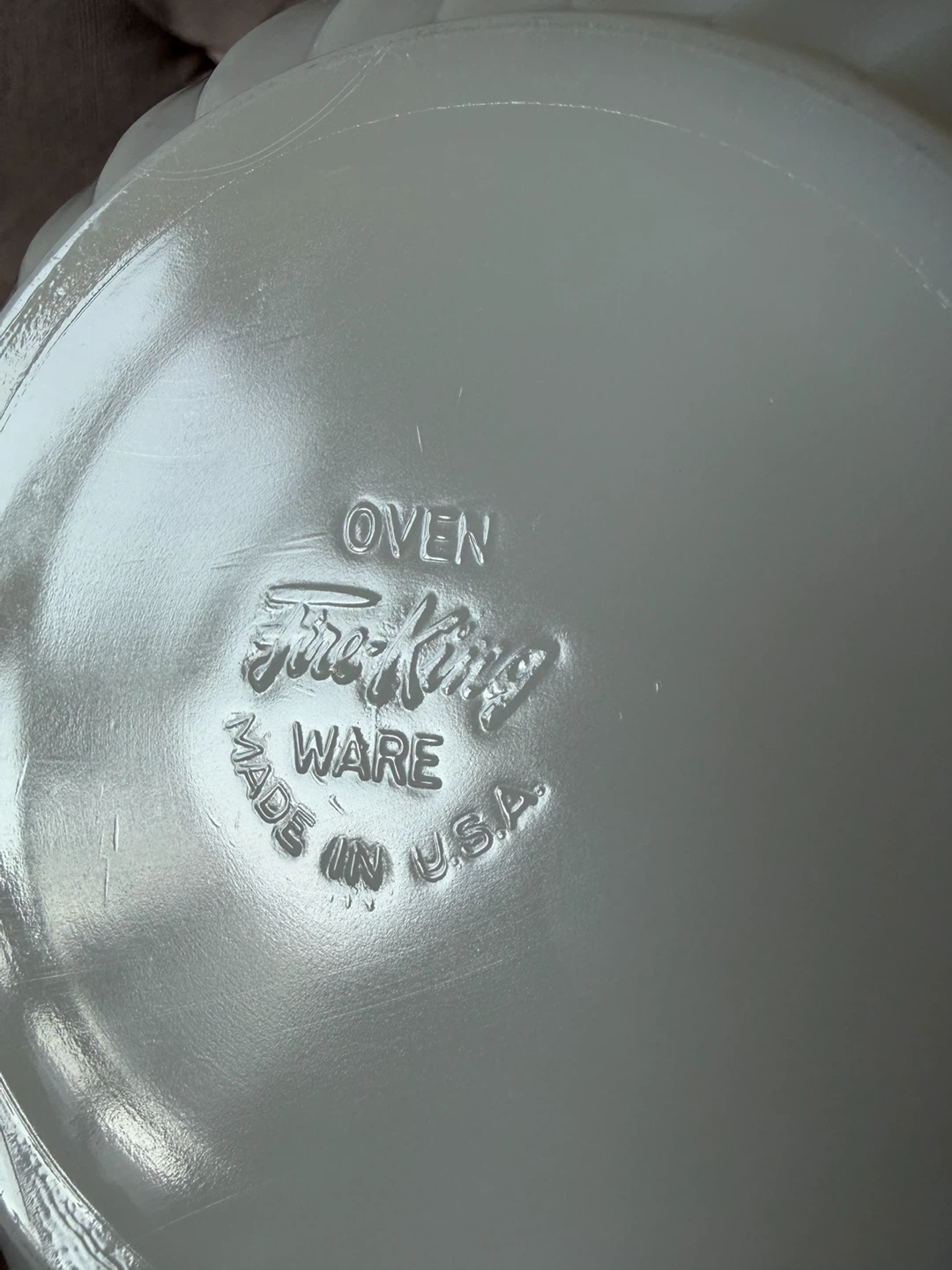 Fire King Oven Ware Off White Milk Glass Mixing Bowls 7” 8” - photo 5