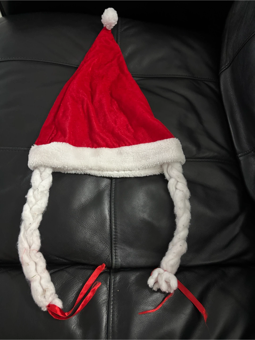 Santa Hat with Braids