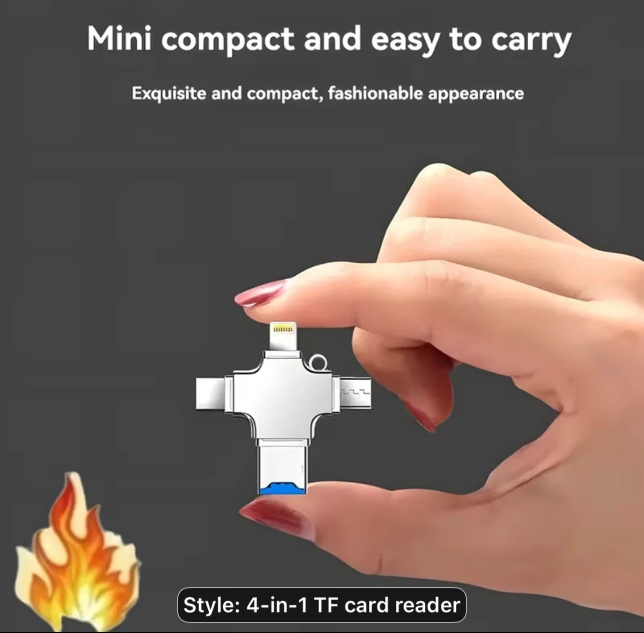 4IN1 Memory Card Reader for Micro SD/TF Card - USB 3.0, USB A - photo 4