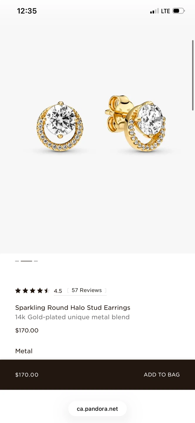 Pandora Sparkling Round Halo Stud Earrings - photo 2