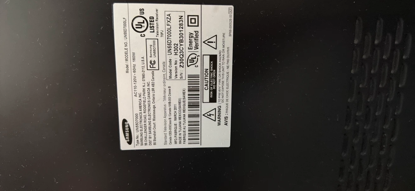 Samsung 55" 1080 HDTV - photo 2