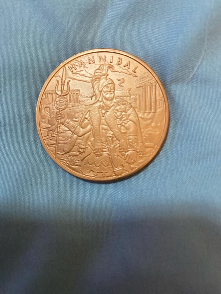 1oz Copper Legendary Warriors Hannibal Coin