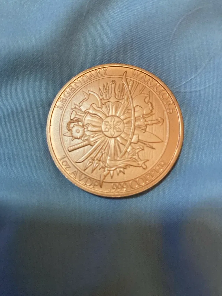 1oz Copper Legendary Warriors Hannibal Coin - photo 2