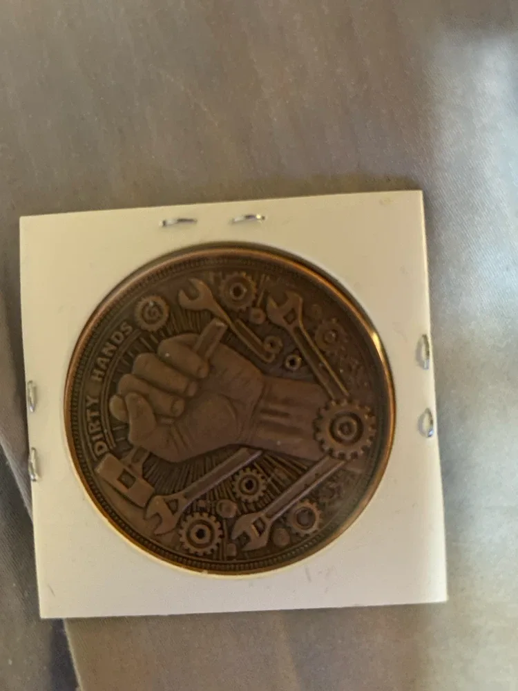 Dirty Hands Clean Money Coin