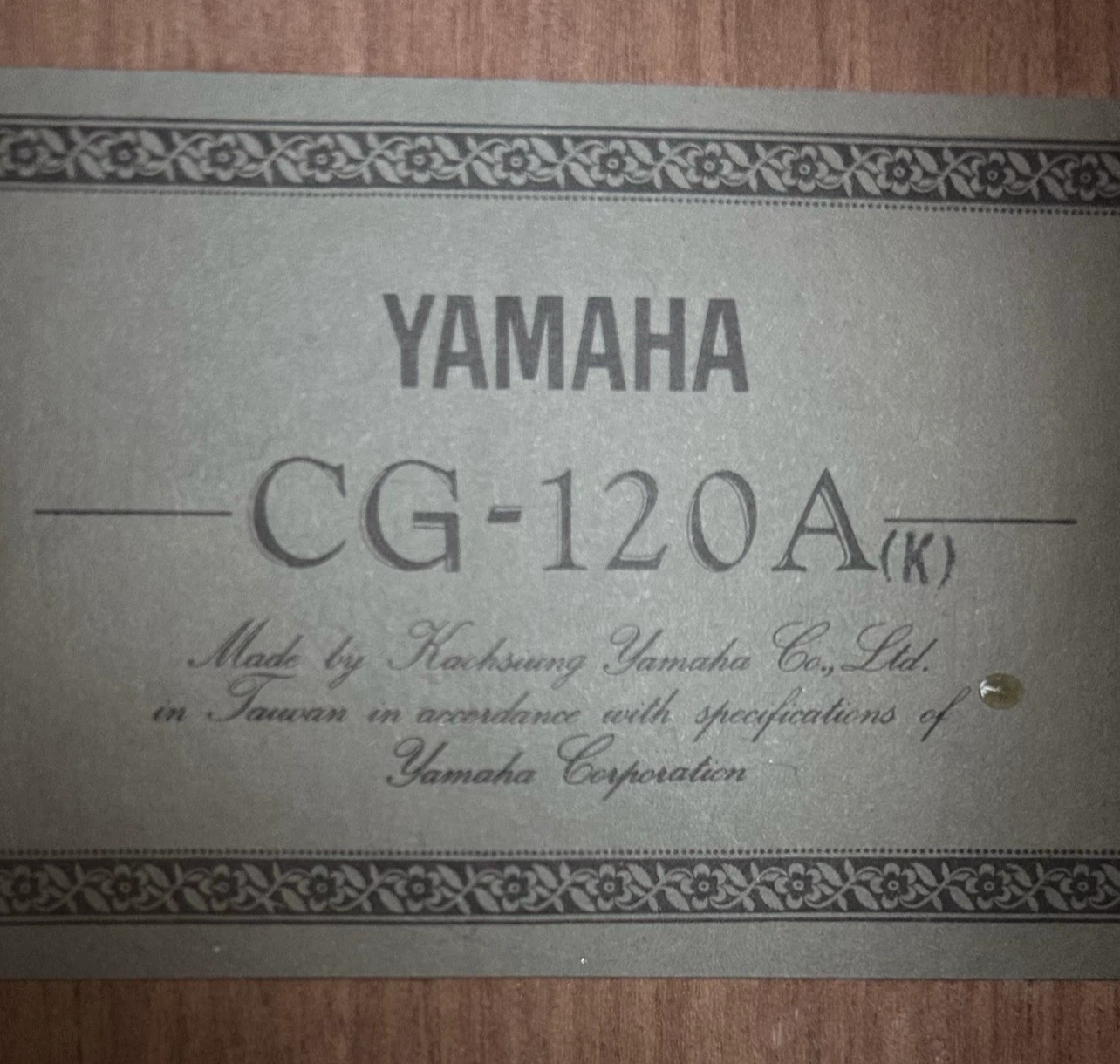 Yamaha CG-120A Classical Guitar - photo 2